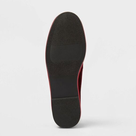 Universal Thread - Women’s Halston Ballet Flats with Memory Foam Inso Burgundy - Picture 4 of 4